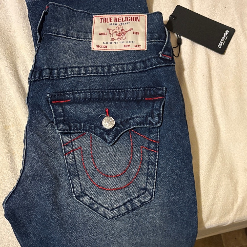 True Religion Denim with Red Accents